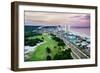 Panama City Beach Florida View of Front Beach Road at Sunrise-Rob Hainer-Framed Photographic Print