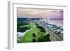 Panama City Beach Florida View of Front Beach Road at Sunrise-Rob Hainer-Framed Photographic Print