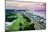 Panama City Beach Florida View of Front Beach Road at Sunrise-Rob Hainer-Mounted Photographic Print