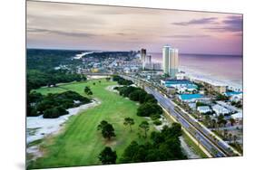 Panama City Beach Florida View of Front Beach Road at Sunrise-Rob Hainer-Mounted Photographic Print