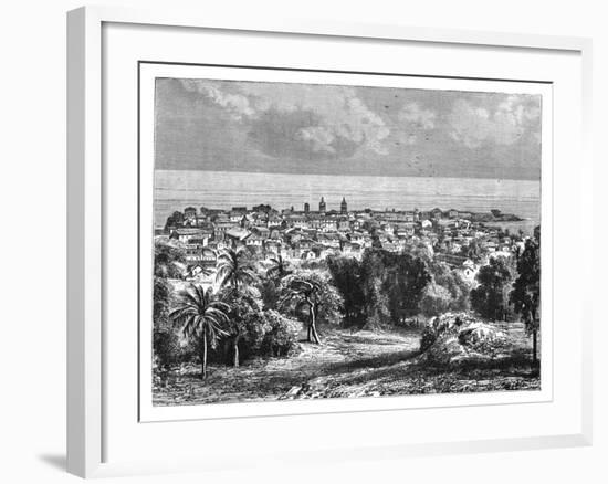 Panama City from Mount Ancon, C1890-null-Framed Giclee Print