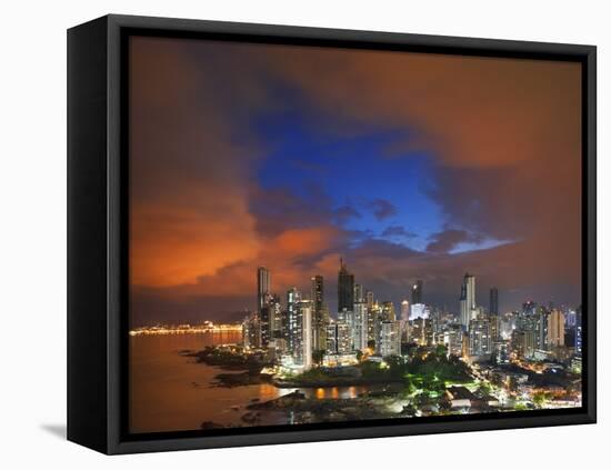 Panama City Skyline from the Punta Pacifica District.-Jon Hicks-Framed Stretched Canvas