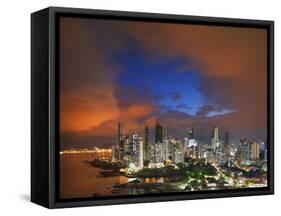 Panama City Skyline from the Punta Pacifica District.-Jon Hicks-Framed Stretched Canvas