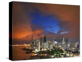 Panama City Skyline from the Punta Pacifica District.-Jon Hicks-Stretched Canvas