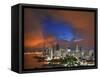 Panama City Skyline from the Punta Pacifica District.-Jon Hicks-Framed Stretched Canvas