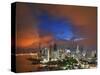 Panama City Skyline from the Punta Pacifica District.-Jon Hicks-Stretched Canvas