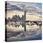 Panama City Skyline.-Jon Hicks-Stretched Canvas