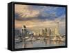 Panama City Skyline.-Jon Hicks-Framed Stretched Canvas