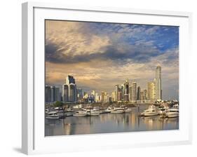 Panama City Skyline.-Jon Hicks-Framed Photographic Print