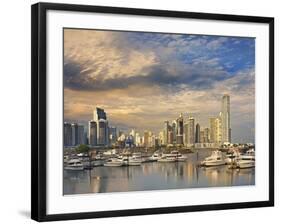 Panama City Skyline.-Jon Hicks-Framed Photographic Print