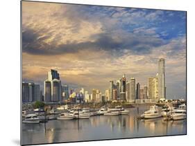 Panama City Skyline.-Jon Hicks-Mounted Photographic Print