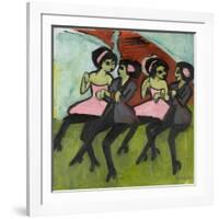 Panama Dancers, 1910-1911-Ernst Ludwig Kirchner-Framed Giclee Print