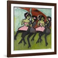 Panama Dancers, 1910-1911-Ernst Ludwig Kirchner-Framed Giclee Print