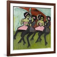 Panama Dancers, 1910-1911-Ernst Ludwig Kirchner-Framed Giclee Print