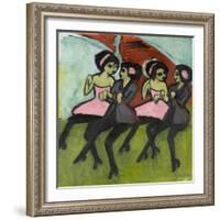 Panama Dancers, 1910-1911-Ernst Ludwig Kirchner-Framed Giclee Print