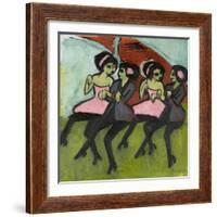 Panama Dancers, 1910-1911-Ernst Ludwig Kirchner-Framed Giclee Print