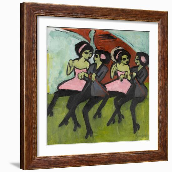 Panama Dancers, 1910-1911-Ernst Ludwig Kirchner-Framed Giclee Print