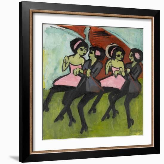 Panama Dancers, 1910-1911-Ernst Ludwig Kirchner-Framed Giclee Print