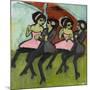 Panama Dancers, 1910-1911-Ernst Ludwig Kirchner-Mounted Premium Giclee Print