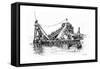 Panama Dredger 2 1889-Edward Whymper-Framed Stretched Canvas