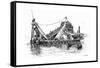 Panama Dredger 2 1889-Edward Whymper-Framed Stretched Canvas