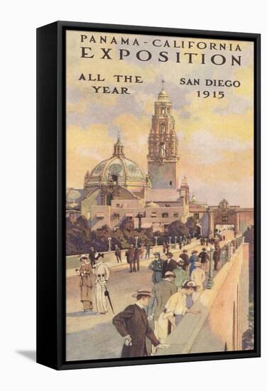 Panama Exposition Poster, San Diego, California-null-Framed Stretched Canvas