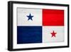 Panama Flag Design with Wood Patterning - Flags of the World Series-Philippe Hugonnard-Framed Premium Giclee Print