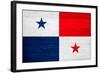 Panama Flag Design with Wood Patterning - Flags of the World Series-Philippe Hugonnard-Framed Art Print