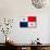 Panama Flag Design with Wood Patterning - Flags of the World Series-Philippe Hugonnard-Mounted Art Print displayed on a wall