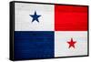 Panama Flag Design with Wood Patterning - Flags of the World Series-Philippe Hugonnard-Framed Stretched Canvas