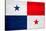 Panama Flag Design with Wood Patterning - Flags of the World Series-Philippe Hugonnard-Stretched Canvas