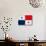 Panama Flag Design with Wood Patterning - Flags of the World Series-Philippe Hugonnard-Stretched Canvas displayed on a wall