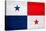 Panama Flag Design with Wood Patterning - Flags of the World Series-Philippe Hugonnard-Stretched Canvas