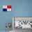 Panama Flag Design with Wood Patterning - Flags of the World Series-Philippe Hugonnard-Art Print displayed on a wall