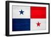 Panama Flag Design with Wood Patterning - Flags of the World Series-Philippe Hugonnard-Framed Art Print