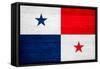 Panama Flag Design with Wood Patterning - Flags of the World Series-Philippe Hugonnard-Framed Stretched Canvas