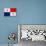 Panama Flag Design with Wood Patterning - Flags of the World Series-Philippe Hugonnard-Stretched Canvas displayed on a wall