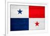 Panama Flag Design with Wood Patterning - Flags of the World Series-Philippe Hugonnard-Framed Art Print