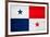 Panama Flag Design with Wood Patterning - Flags of the World Series-Philippe Hugonnard-Framed Art Print