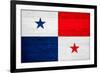 Panama Flag Design with Wood Patterning - Flags of the World Series-Philippe Hugonnard-Framed Art Print