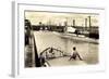 Panama Kanal, Gatun Locks, Deutsche U Boote-null-Framed Giclee Print