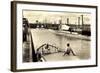 Panama Kanal, Gatun Locks, Deutsche U Boote-null-Framed Giclee Print