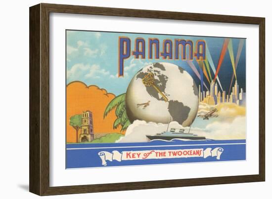 Panama, Key of Two Oceans-null-Framed Art Print