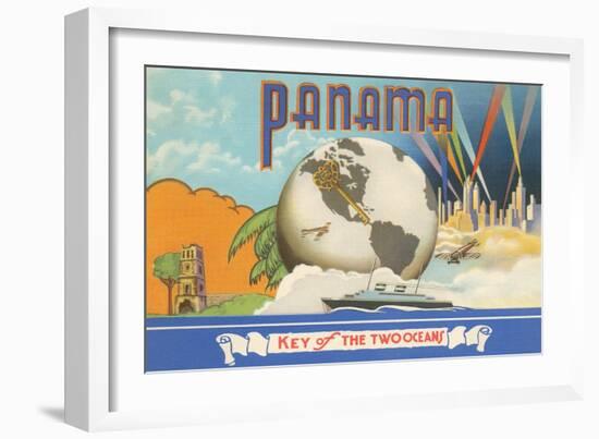 Panama, Key of Two Oceans-null-Framed Art Print