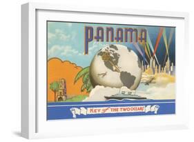 Panama, Key of Two Oceans-null-Framed Art Print