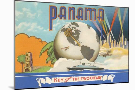 Panama, Key of Two Oceans-null-Mounted Art Print