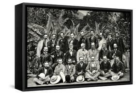 Panama. Members of the Study Committee-null-Framed Stretched Canvas