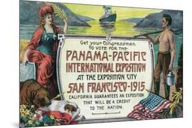 Panama Pacific International Expo Advertisement - San Francisco, CA-Lantern Press-Mounted Art Print