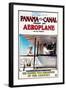 Panama - Panama and the Canal Aeroplane Movie Promo Poster-Lantern Press-Framed Art Print