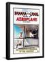 Panama - Panama and the Canal Aeroplane Movie Promo Poster-Lantern Press-Framed Art Print